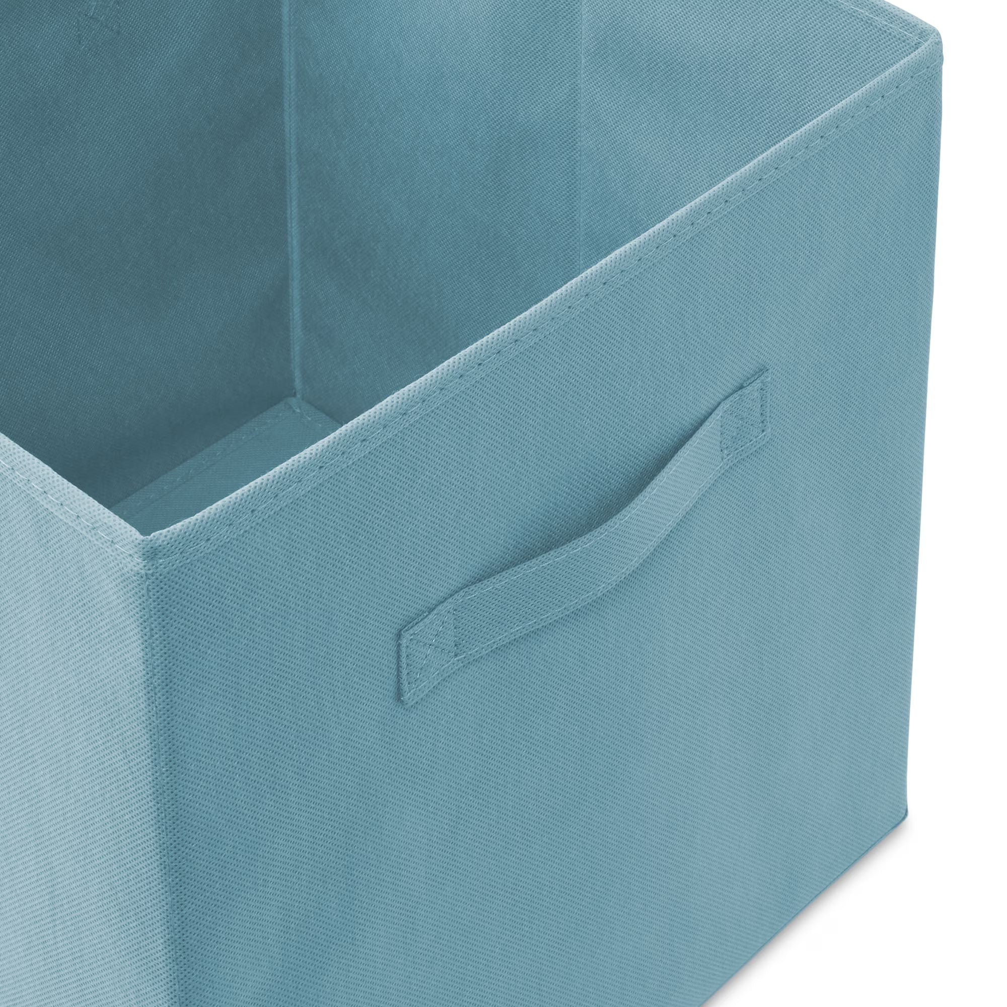 Casafield Set of 6 Fabric Storage Cube Bins – Baby Blue Foldable Shelf Organizers