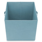 Casafield Set of 6 Fabric Storage Cube Bins – Baby Blue Foldable Shelf Organizers