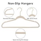 Better Homes & Gardens Non-Slip Velvet Clothing Hangers – 50 Pack