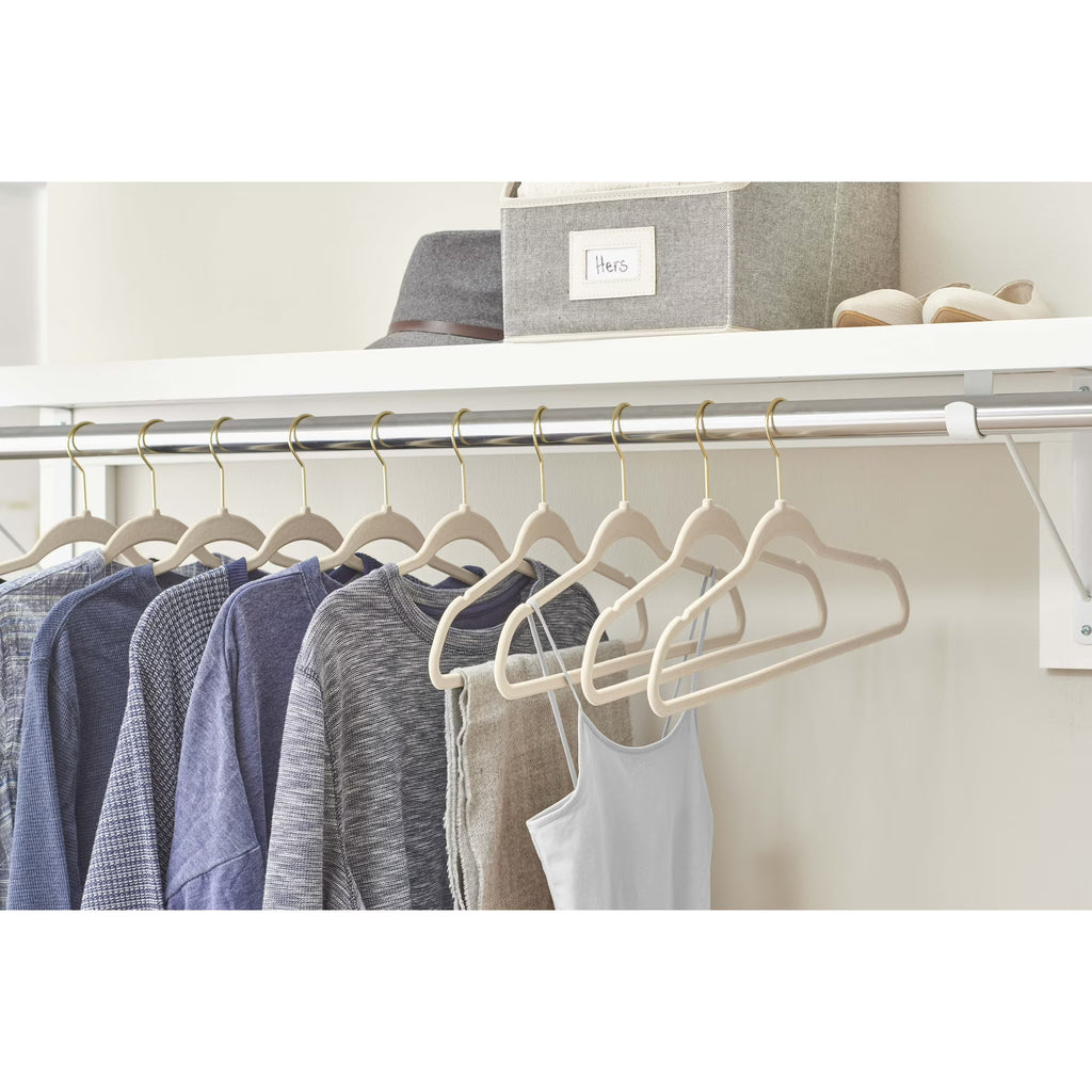 Better Homes & Gardens Non-Slip Velvet Clothing Hangers – 50 Pack