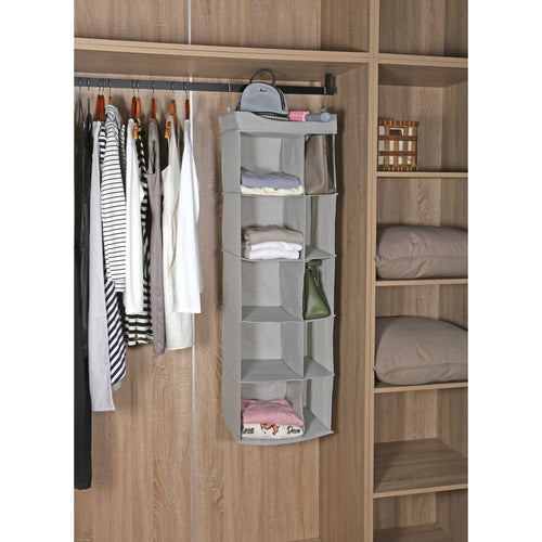 Better Homes & Gardens 5-Tier Hanging Closet Organizer – 10 Compartment Storage