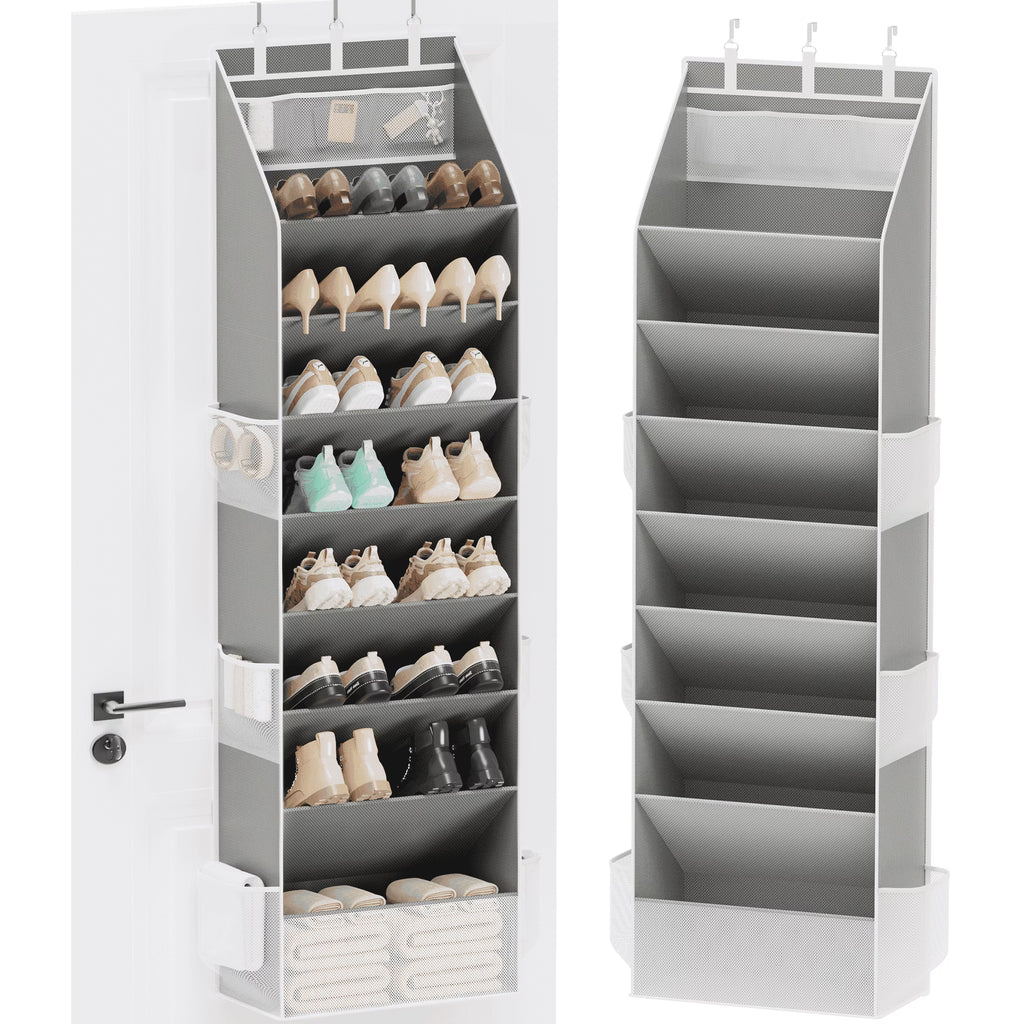 Criusia Over the Door Shoe Organizer – Hanging Storage with Deep Pockets
