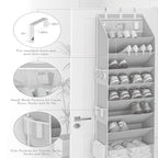 Criusia Over the Door Shoe Organizer – Hanging Storage with Deep Pockets