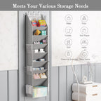 Criusia Over the Door Shoe Organizer – Hanging Storage with Deep Pockets