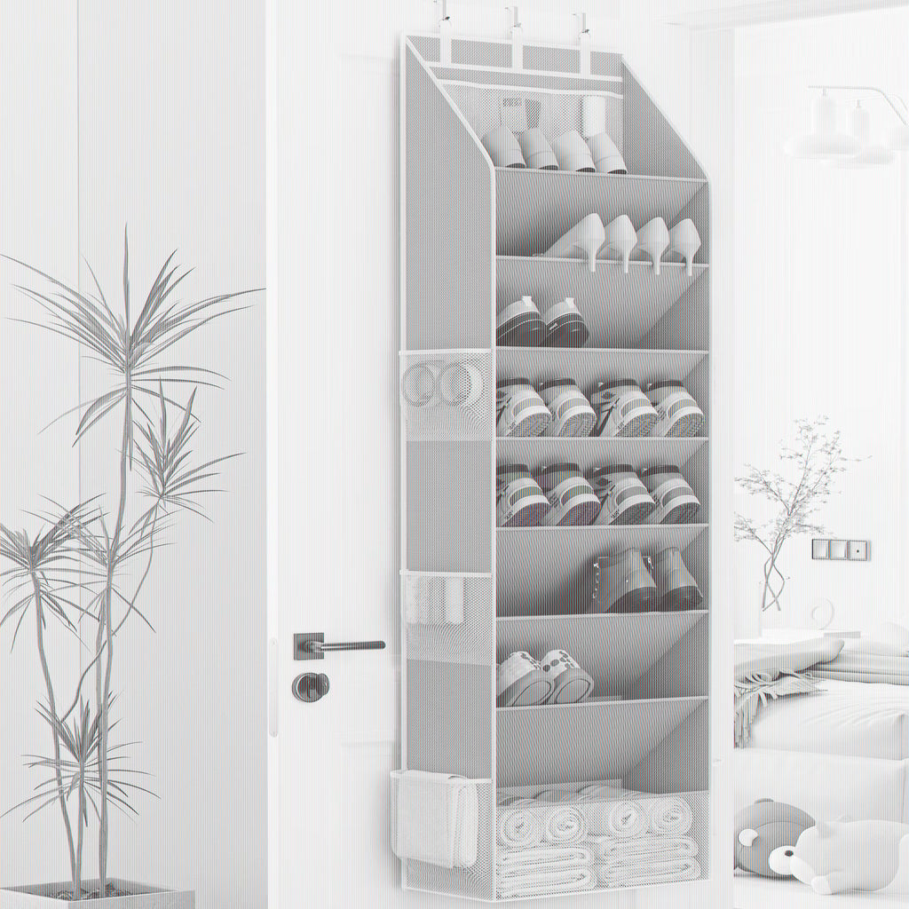 Criusia Over the Door Shoe Organizer – Hanging Storage with Deep Pockets