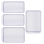 Mainstays Clear Plastic Fridge Organization Bin Set – 4 Pack