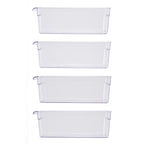 Mainstays Clear Plastic Fridge Organization Bin Set – 4 Pack