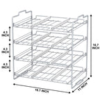 stusgo 4-Tier Stackable Can Rack Organizer – Pantry Storage for Up to 48 Cans