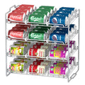 stusgo 4-Tier Stackable Can Rack Organizer – Pantry Storage for Up to 48 Cans