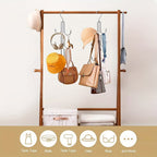 Hiziwimi Silver Hanger Organizer – 2 Piece Closet Purse & Bag Holder Set