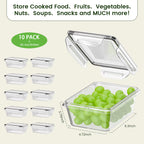 GPED Food Storage Containers with Lids – 20 Piece Airtight Stackable Kitchen Set