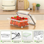 GPED Food Storage Containers with Lids – 20 Piece Airtight Stackable Kitchen Set